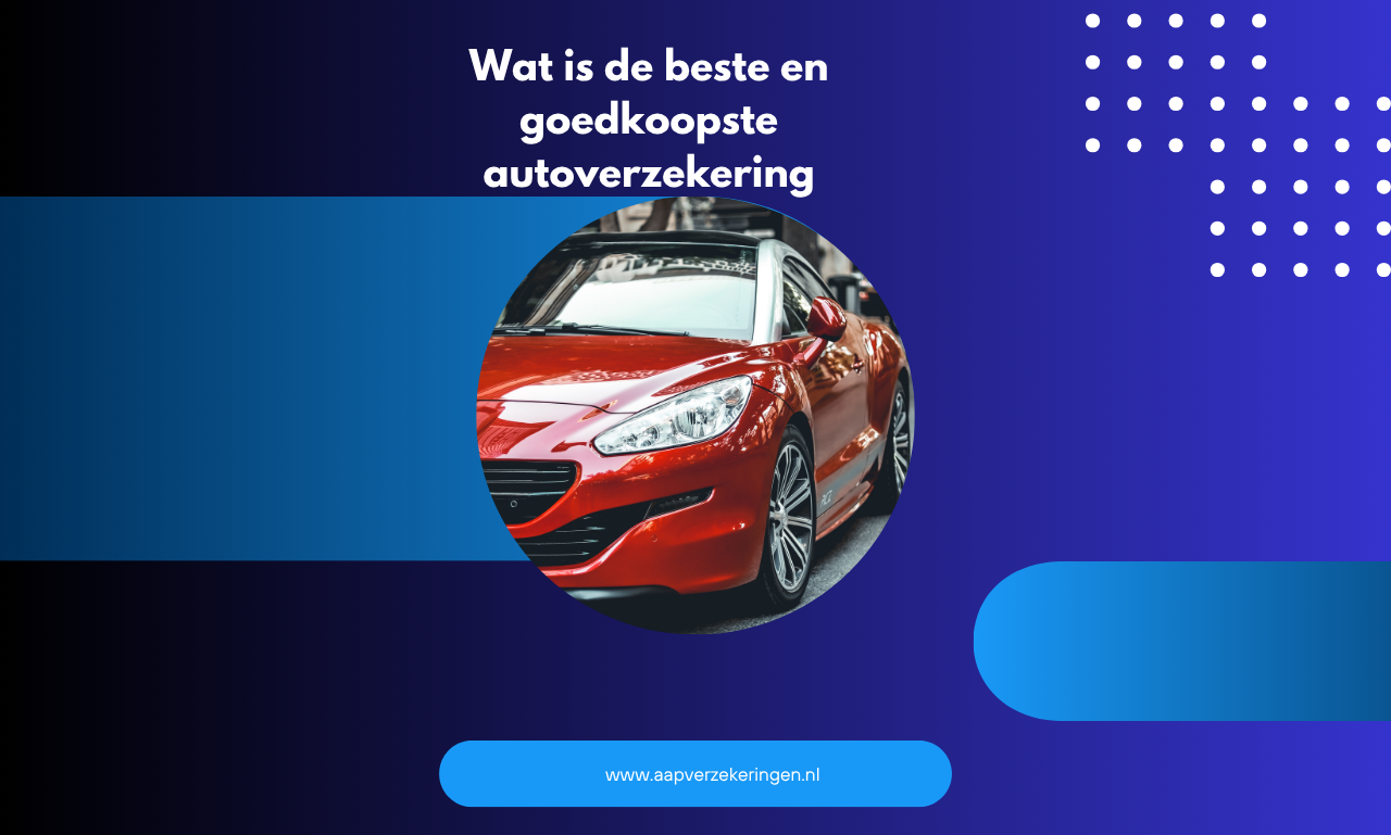 Vind de Perfecte Autoverzekering: De Slimste Website voor Lage Premies en Beste Dekking