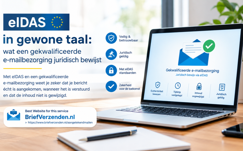 eIDAS in gewone taal: wat een gekwalificeerde e-mailbezorging juridisch bewijst